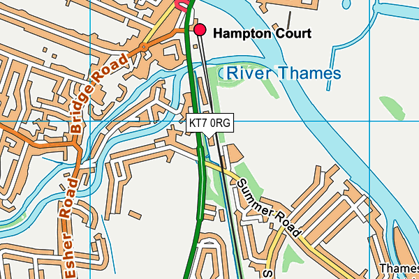 KT7 0RG map - OS VectorMap District (Ordnance Survey) KT7 0RG map - OS VectorMap District (Ordnance Survey)
