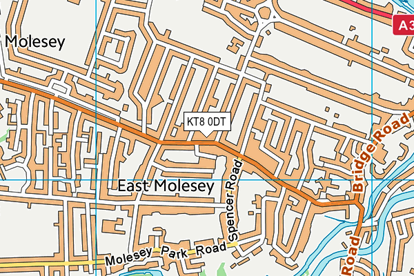 KT8 0DT map - OS VectorMap District (Ordnance Survey) KT8 0DT map - OS VectorMap District (Ordnance Survey)