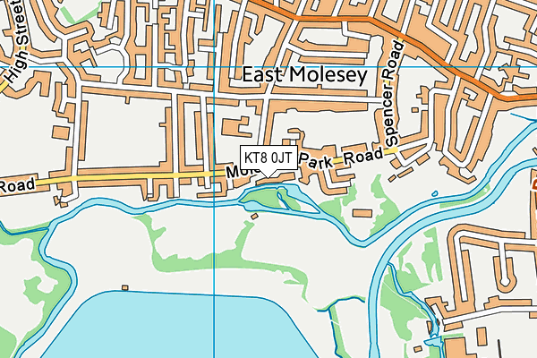 KT8 0JT map - OS VectorMap District (Ordnance Survey) KT8 0JT map - OS VectorMap District (Ordnance Survey)