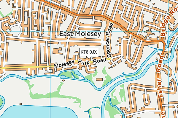 KT8 0JX map - OS VectorMap District (Ordnance Survey) KT8 0JX map - OS VectorMap District (Ordnance Survey)
