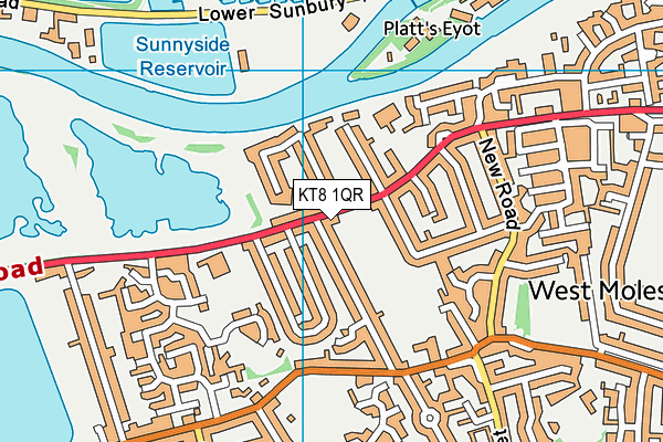 KT8 1QR map - OS VectorMap District (Ordnance Survey) KT8 1QR map - OS VectorMap District (Ordnance Survey)