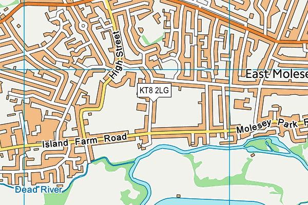 KT8 2LG map - OS VectorMap District (Ordnance Survey) KT8 2LG map - OS VectorMap District (Ordnance Survey)