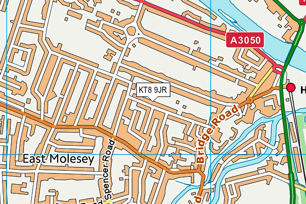 KT8 9JR map - OS VectorMap District (Ordnance Survey) KT8 9JR map - OS VectorMap District (Ordnance Survey)