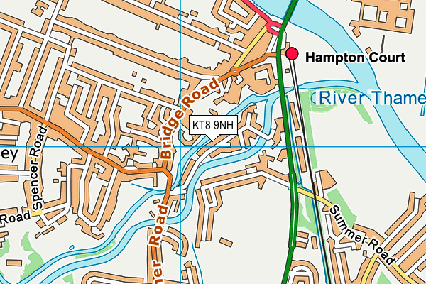 KT8 9NH map - OS VectorMap District (Ordnance Survey) KT8 9NH map - OS VectorMap District (Ordnance Survey)