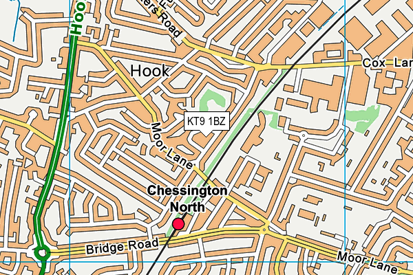 KT9 1BZ map - OS VectorMap District (Ordnance Survey) KT9 1BZ map - OS VectorMap District (Ordnance Survey)