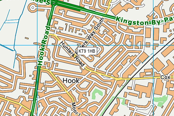KT9 1HB map - OS VectorMap District (Ordnance Survey) KT9 1HB map - OS VectorMap District (Ordnance Survey)