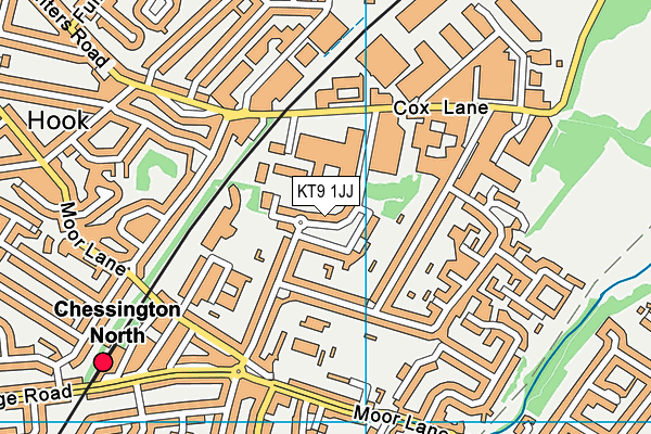 KT9 1JJ map - OS VectorMap District (Ordnance Survey) KT9 1JJ map - OS VectorMap District (Ordnance Survey)