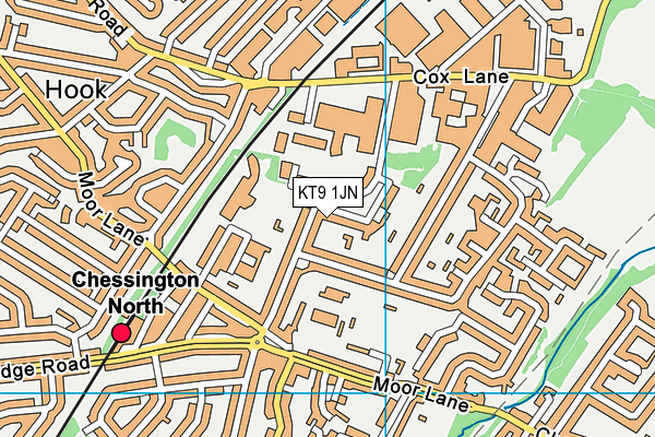 KT9 1JN map - OS VectorMap District (Ordnance Survey) KT9 1JN map - OS VectorMap District (Ordnance Survey)
