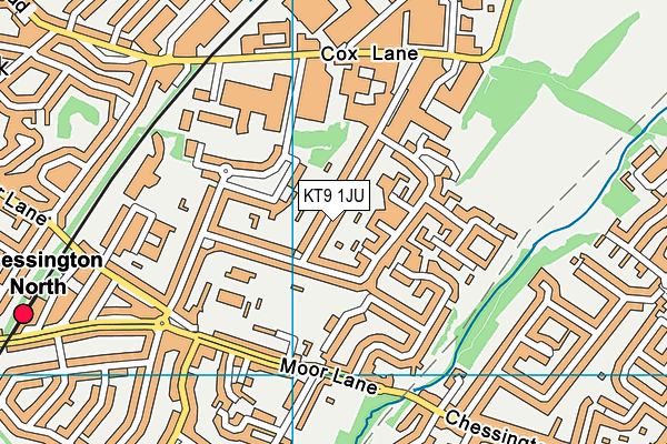 KT9 1JU map - OS VectorMap District (Ordnance Survey) KT9 1JU map - OS VectorMap District (Ordnance Survey)