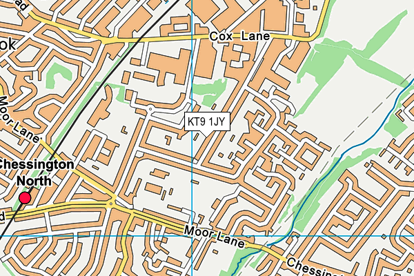 KT9 1JY map - OS VectorMap District (Ordnance Survey) KT9 1JY map - OS VectorMap District (Ordnance Survey)