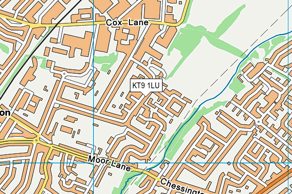 KT9 1LU map - OS VectorMap District (Ordnance Survey) KT9 1LU map - OS VectorMap District (Ordnance Survey)