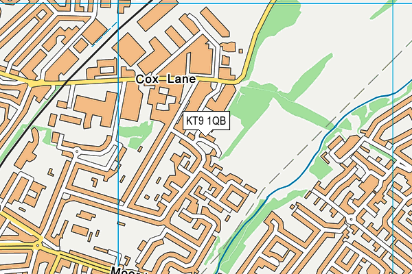KT9 1QB map - OS VectorMap District (Ordnance Survey) KT9 1QB map - OS VectorMap District (Ordnance Survey)