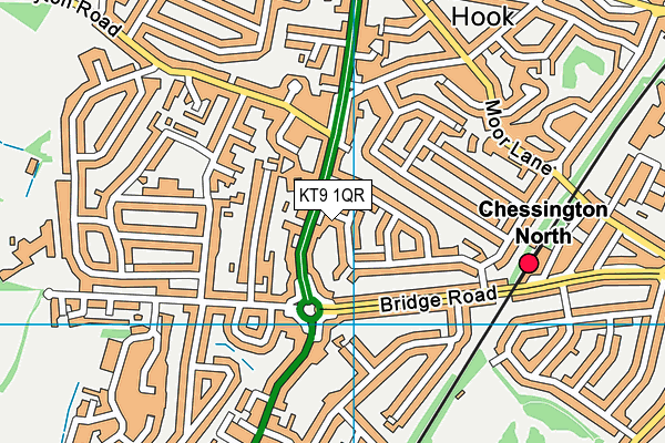 KT9 1QR map - OS VectorMap District (Ordnance Survey) KT9 1QR map - OS VectorMap District (Ordnance Survey)