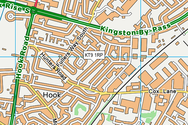 KT9 1RP map - OS VectorMap District (Ordnance Survey) KT9 1RP map - OS VectorMap District (Ordnance Survey)