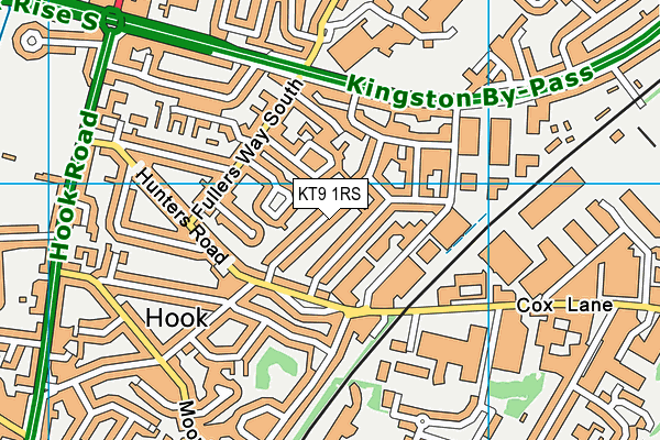 KT9 1RS map - OS VectorMap District (Ordnance Survey) KT9 1RS map - OS VectorMap District (Ordnance Survey)