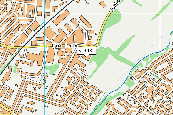 KT9 1ST map - OS VectorMap District (Ordnance Survey) KT9 1ST map - OS VectorMap District (Ordnance Survey)