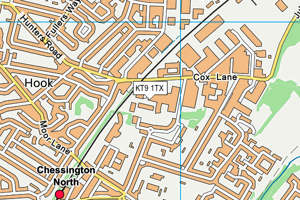 KT9 1TX map - OS VectorMap District (Ordnance Survey) KT9 1TX map - OS VectorMap District (Ordnance Survey)