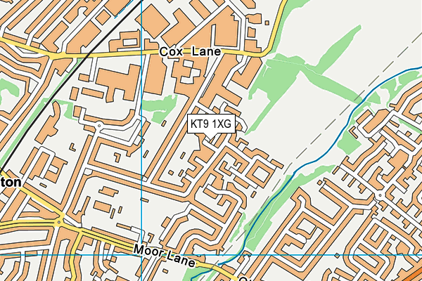 KT9 1XG map - OS VectorMap District (Ordnance Survey) KT9 1XG map - OS VectorMap District (Ordnance Survey)