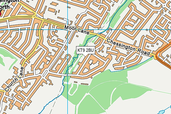 KT9 2BU map - OS VectorMap District (Ordnance Survey) KT9 2BU map - OS VectorMap District (Ordnance Survey)