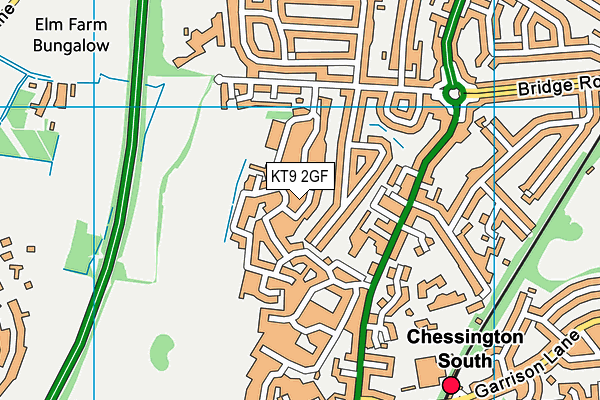 KT9 2GF map - OS VectorMap District (Ordnance Survey) KT9 2GF map - OS VectorMap District (Ordnance Survey)