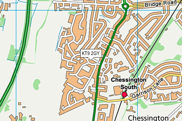 KT9 2GY map - OS VectorMap District (Ordnance Survey) KT9 2GY map - OS VectorMap District (Ordnance Survey)