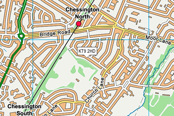 KT9 2HD map - OS VectorMap District (Ordnance Survey) KT9 2HD map - OS VectorMap District (Ordnance Survey)