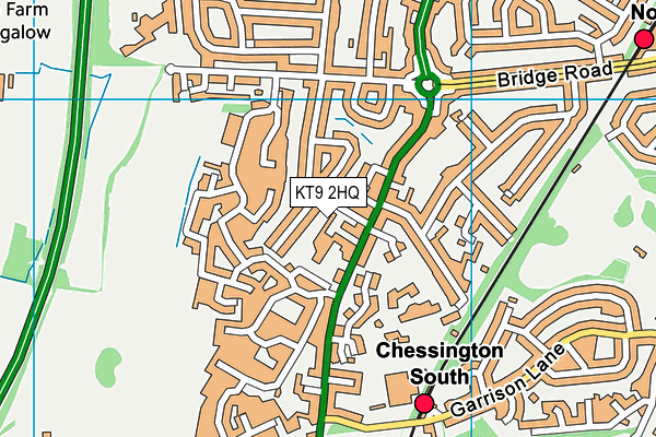 KT9 2HQ map - OS VectorMap District (Ordnance Survey) KT9 2HQ map - OS VectorMap District (Ordnance Survey)