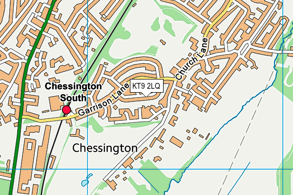 KT9 2LQ map - OS VectorMap District (Ordnance Survey) KT9 2LQ map - OS VectorMap District (Ordnance Survey)
