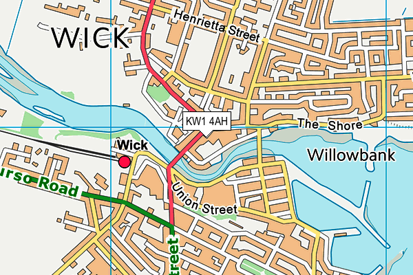 KW1 4AH map - OS VectorMap District (Ordnance Survey) KW1 4AH map - OS VectorMap District (Ordnance Survey)