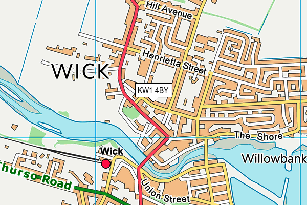 KW1 4BY map - OS VectorMap District (Ordnance Survey) KW1 4BY map - OS VectorMap District (Ordnance Survey)