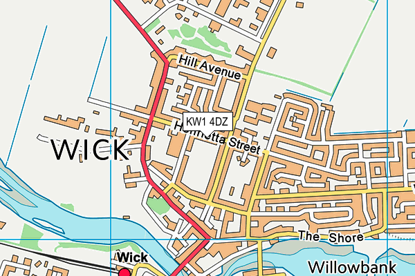 KW1 4DZ map - OS VectorMap District (Ordnance Survey) KW1 4DZ map - OS VectorMap District (Ordnance Survey)