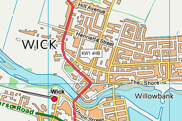 KW1 4HB map - OS VectorMap District (Ordnance Survey) KW1 4HB map - OS VectorMap District (Ordnance Survey)