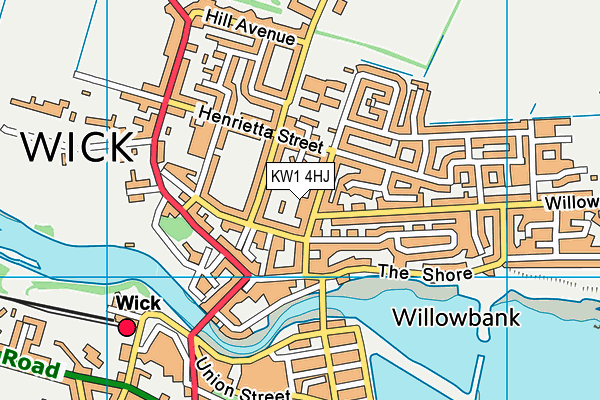 KW1 4HJ map - OS VectorMap District (Ordnance Survey) KW1 4HJ map - OS VectorMap District (Ordnance Survey)