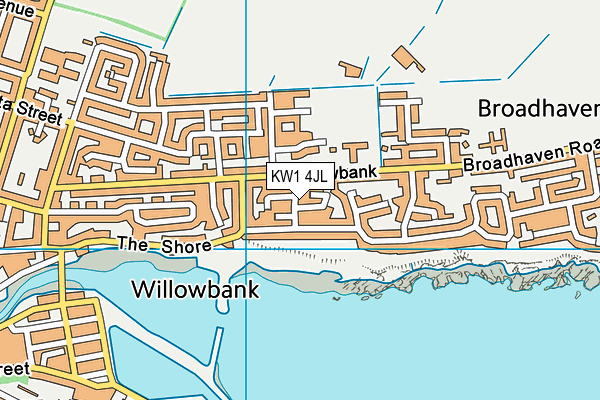 KW1 4JL map - OS VectorMap District (Ordnance Survey) KW1 4JL map - OS VectorMap District (Ordnance Survey)