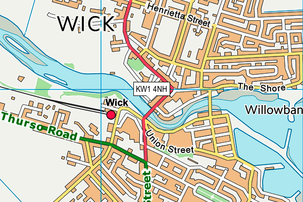 KW1 4NH map - OS VectorMap District (Ordnance Survey) KW1 4NH map - OS VectorMap District (Ordnance Survey)