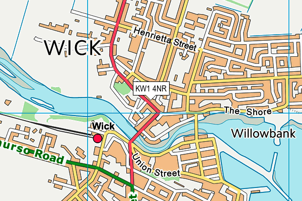 KW1 4NR map - OS VectorMap District (Ordnance Survey) KW1 4NR map - OS VectorMap District (Ordnance Survey)