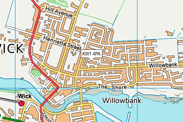 KW1 4PA map - OS VectorMap District (Ordnance Survey) KW1 4PA map - OS VectorMap District (Ordnance Survey)