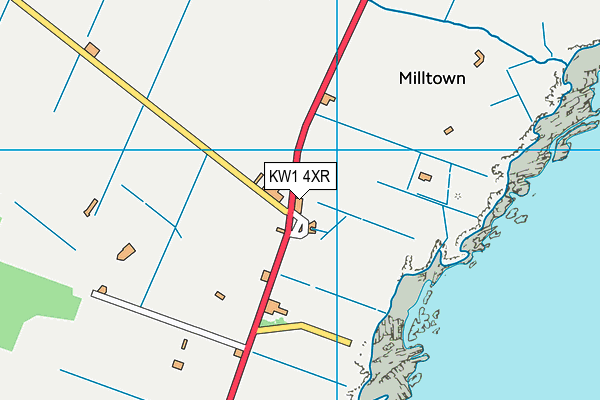 KW1 4XR map - OS VectorMap District (Ordnance Survey) KW1 4XR map - OS VectorMap District (Ordnance Survey)