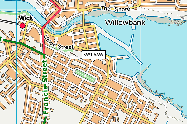 KW1 5AW map - OS VectorMap District (Ordnance Survey) KW1 5AW map - OS VectorMap District (Ordnance Survey)
