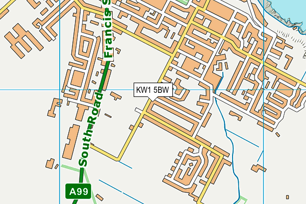 KW1 5BW map - OS VectorMap District (Ordnance Survey) KW1 5BW map - OS VectorMap District (Ordnance Survey)