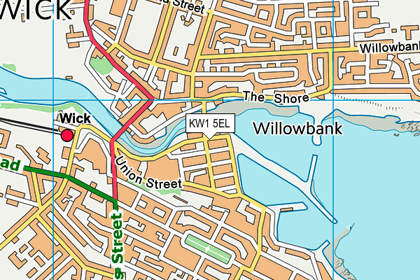 KW1 5EL map - OS VectorMap District (Ordnance Survey) KW1 5EL map - OS VectorMap District (Ordnance Survey)