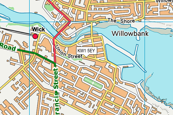 KW1 5EY map - OS VectorMap District (Ordnance Survey) KW1 5EY map - OS VectorMap District (Ordnance Survey)