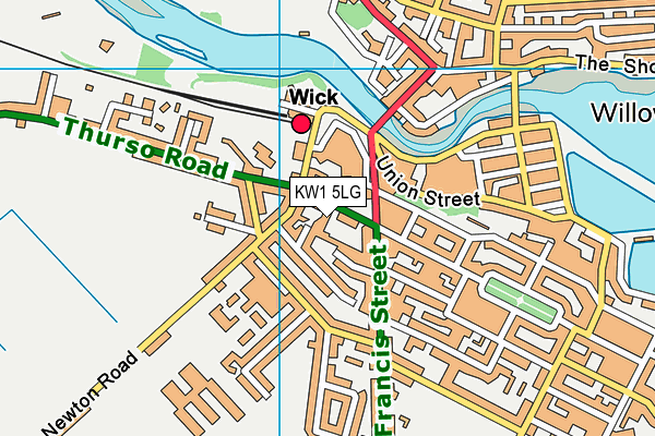 KW1 5LG map - OS VectorMap District (Ordnance Survey) KW1 5LG map - OS VectorMap District (Ordnance Survey)
