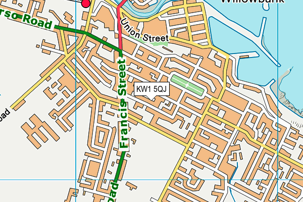 KW1 5QJ map - OS VectorMap District (Ordnance Survey) KW1 5QJ map - OS VectorMap District (Ordnance Survey)