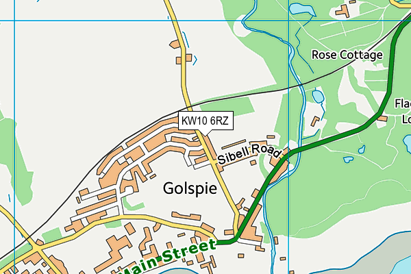 KW10 6RZ map - OS VectorMap District (Ordnance Survey)