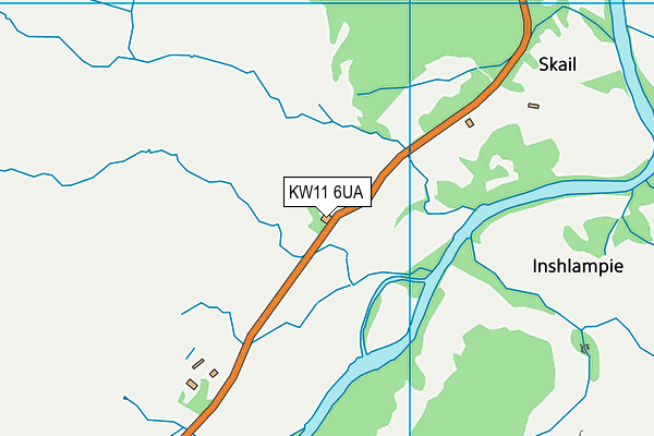 KW11 6UA map - OS VectorMap District (Ordnance Survey)