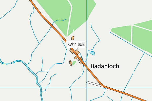KW11 6UE map - OS VectorMap District (Ordnance Survey)