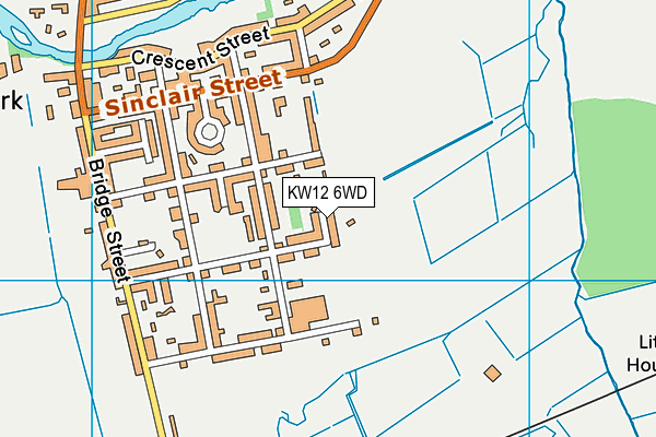 KW12 6WD map - OS VectorMap District (Ordnance Survey) KW12 6WD map - OS VectorMap District (Ordnance Survey)