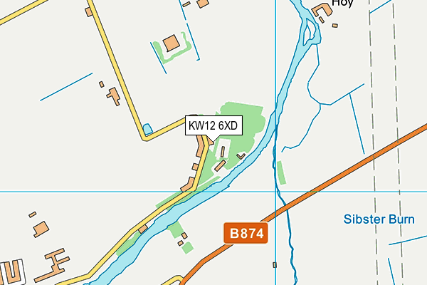 KW12 6XD map - OS VectorMap District (Ordnance Survey) KW12 6XD map - OS VectorMap District (Ordnance Survey)