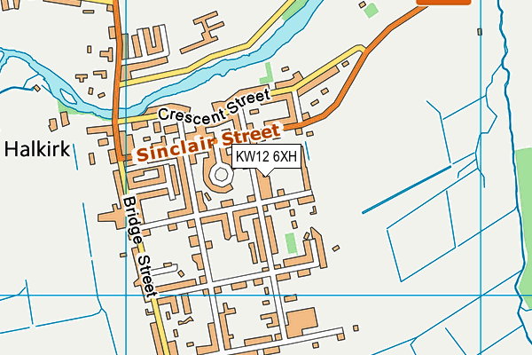 KW12 6XH map - OS VectorMap District (Ordnance Survey) KW12 6XH map - OS VectorMap District (Ordnance Survey)